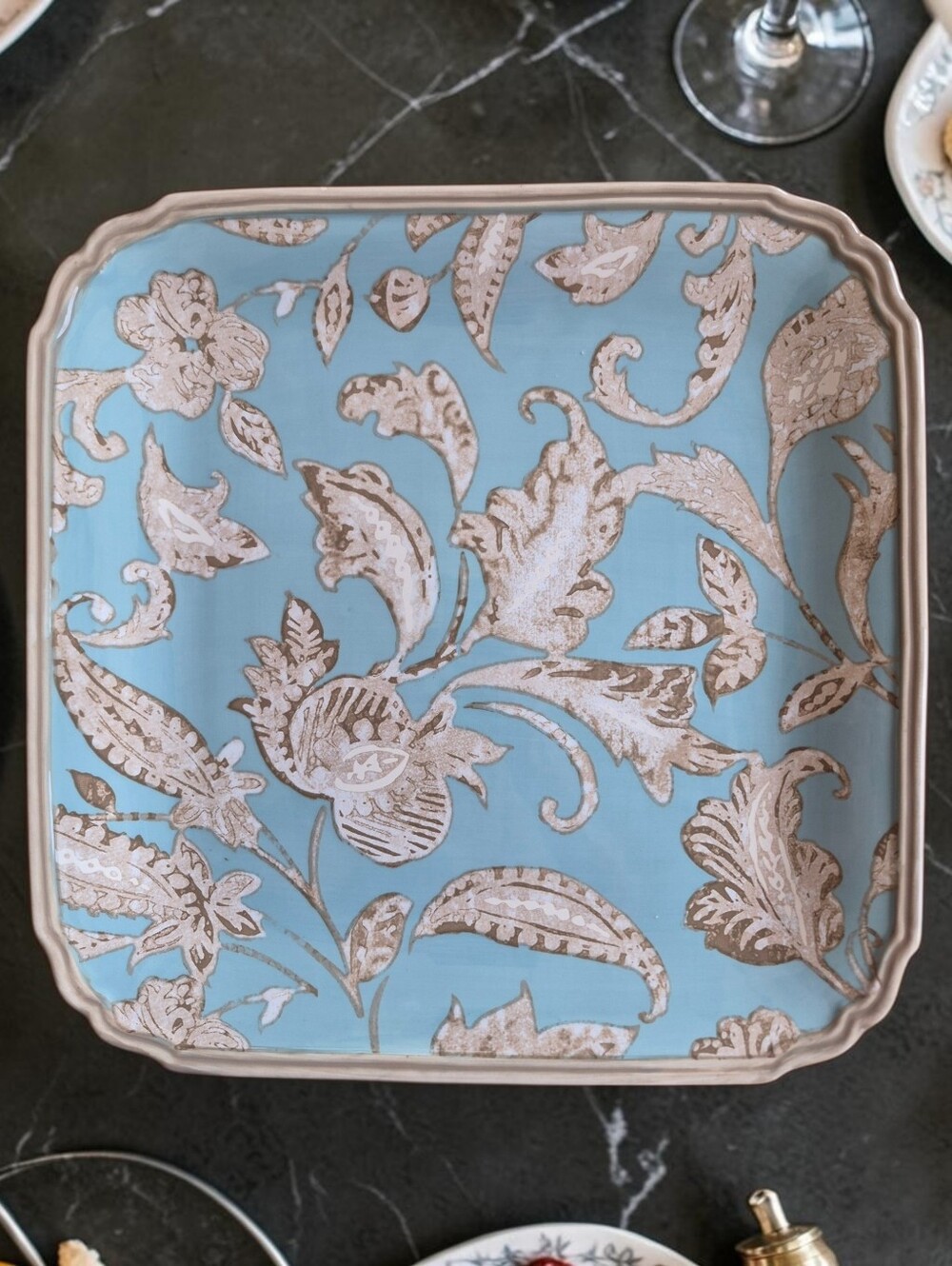Raymond Waites Square Platter Belle Isle 12.5"